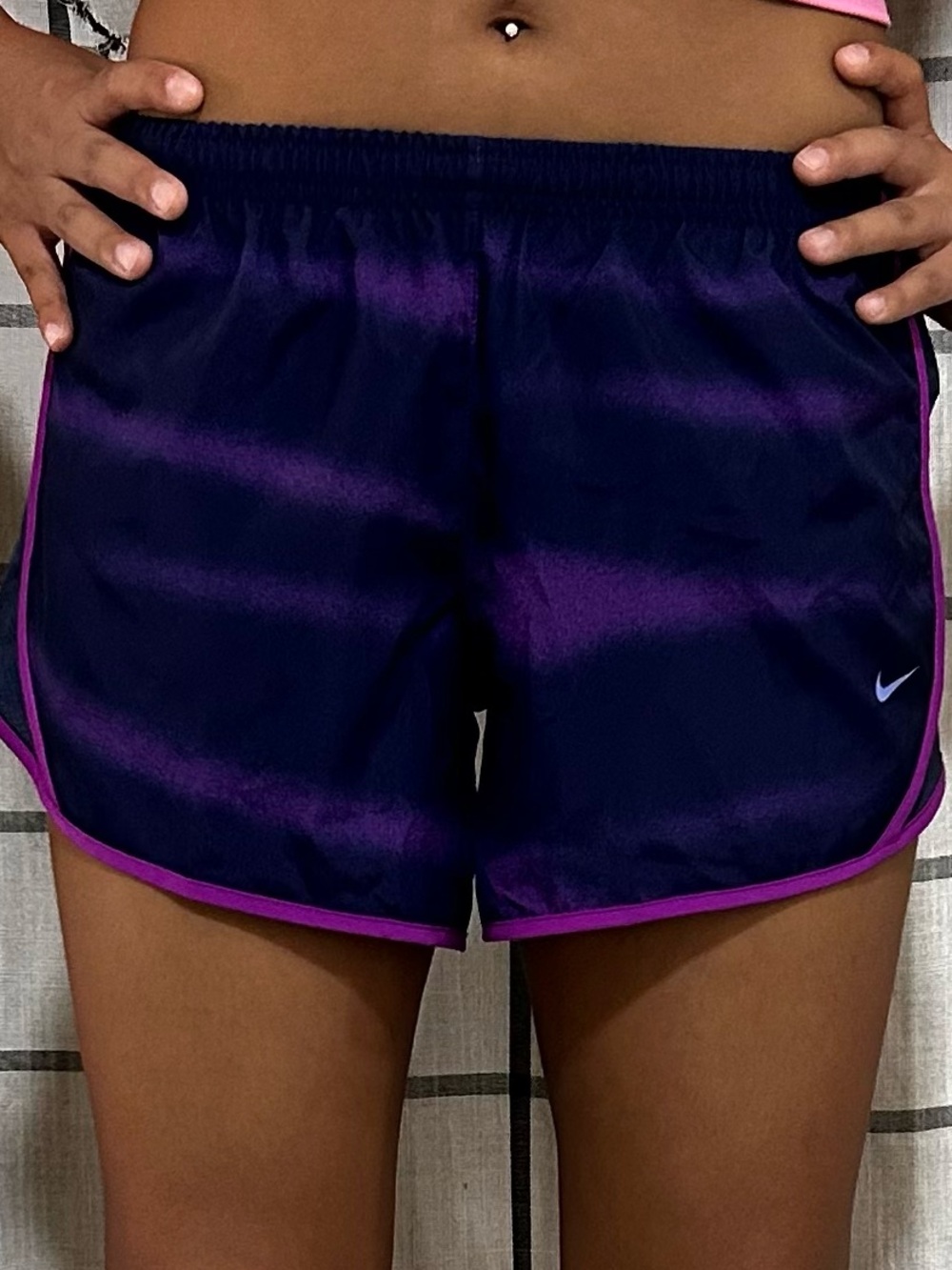 NWT Bundle of Nike Women’s Navy Purple & Black/gray Athletic shorts.SZ:S